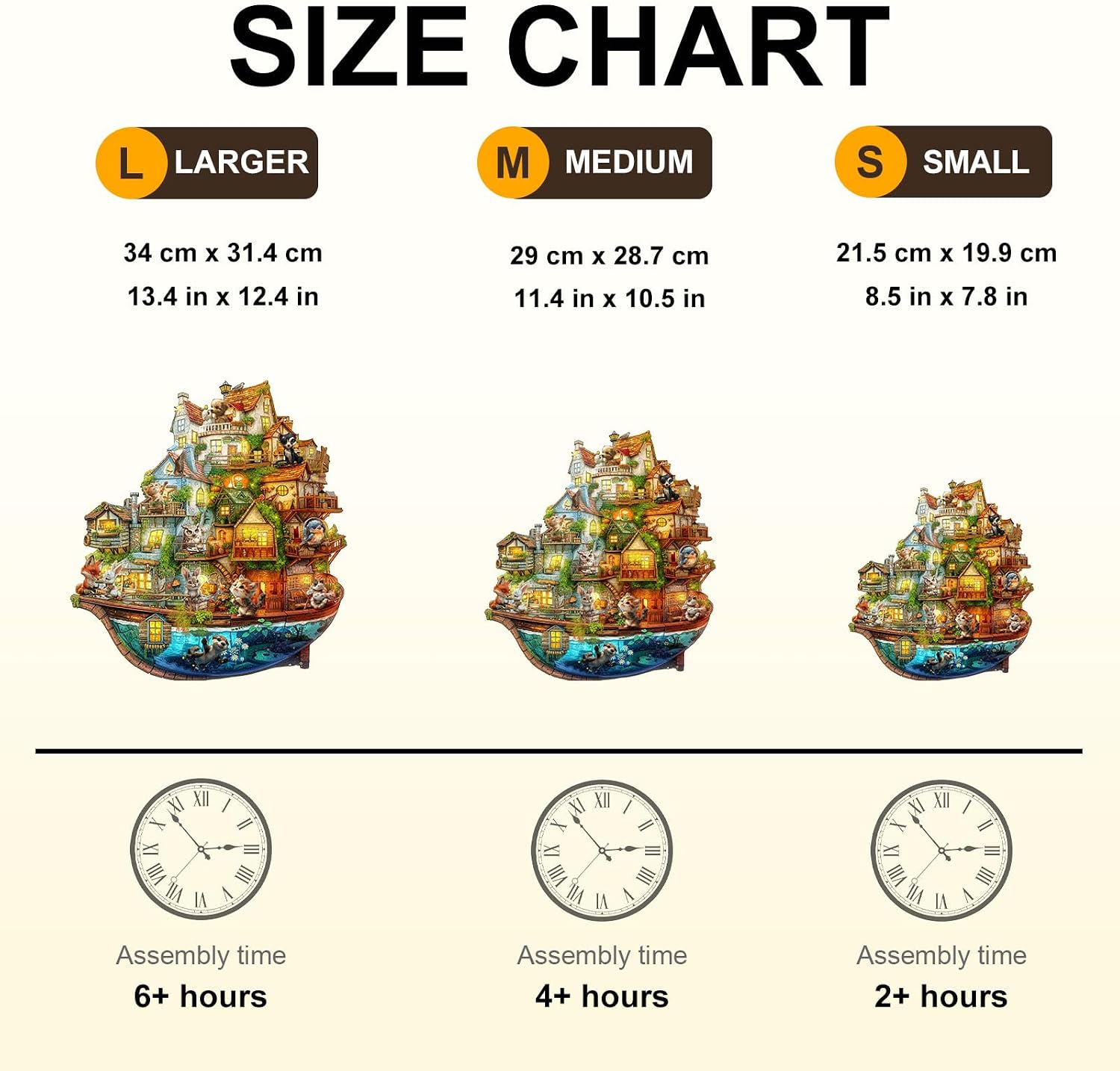 WOODBESTS Wooden Puzzles for Adults (95 Piece, S, 8.5 * 7.8in) Animal Ark Wood Puzzle Adult, Unique Wooden Animal Jigsaw Puzzles, Family Game and Birthday Gifts for Friend