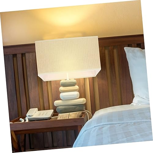 Miniatura 7 de Beaupretty Lámparas de araña para decoración del hogar, pantalla de tela con clip, pantallas rectangulares de tela para lámpara de pared de mesa,