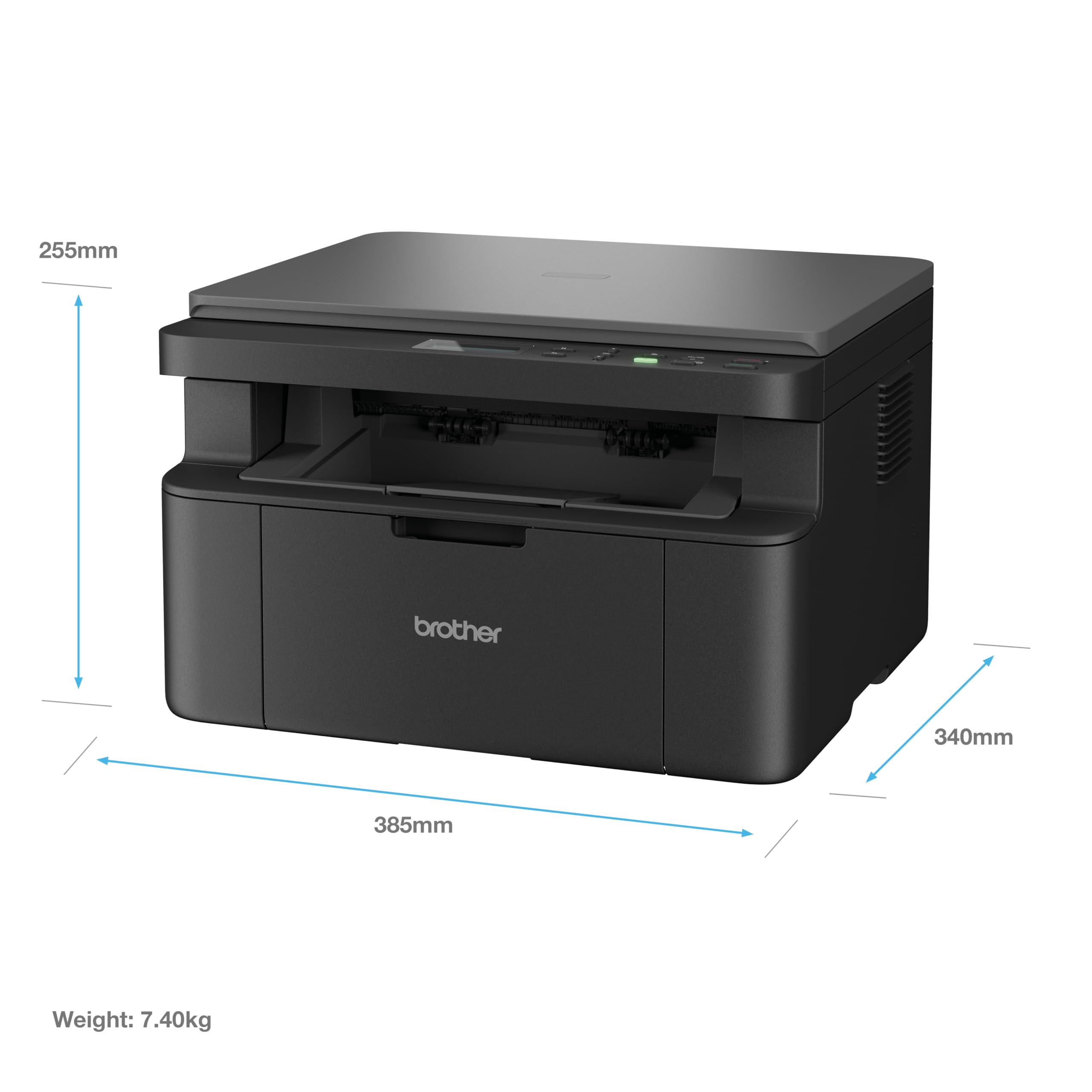 Brother DCPL1640WZU1 stampante multifunzione Laser A4 2400 x 600 DPI 20 ppm Wi-Fi (DCP-L1640W COMPACT 3-IN-1 MONO - LASER PRINTER 20PPM A4 2400X600D) - Versione UK