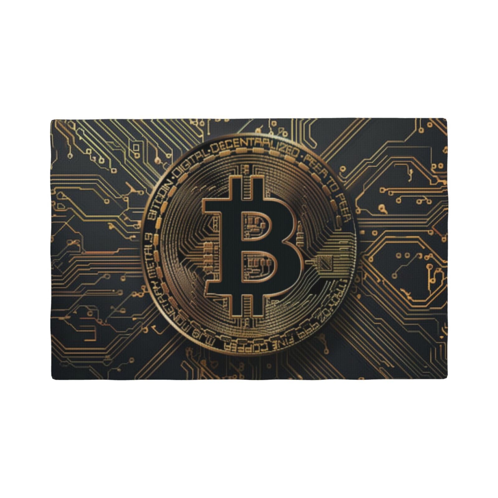Amazon.com: IYOVI Black Gold Circuit Board Bitcoin Print Placemats Set of  4, Double Sided Heat-Resistant Kitchen Table Mats Washable Non-Slip  Placemats Placemat for Dining Table, 12 X 18 Inches : Hogar y