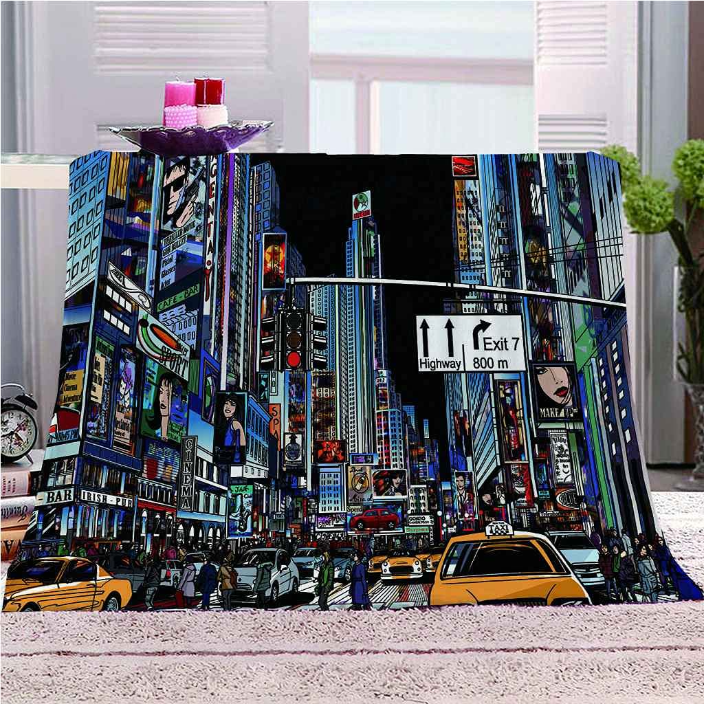 Couverture en flanelle douce de Noël au design 3D haut de gamme pour adulte 130x150cm