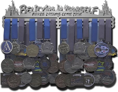 Allied Medal Hangers - Believing in Yourself Makes Dreams Come True - Multiple Variations Offered - Medal Award Holder Display Hanger Rack