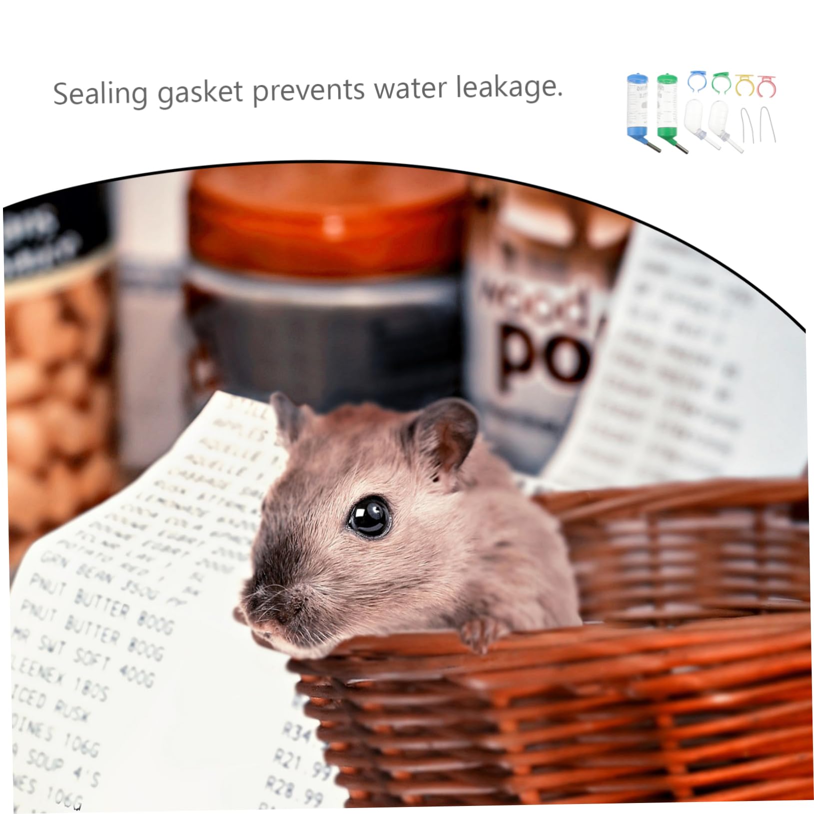 Beavorty 12stücke Hamster Wasserflasche Hängende Trinkflasche Für Kleine Tiere Auslaufsicherer Trinkkopf Für Meerschweinchen Igel Zwerghamster Und Andere Kleintiere