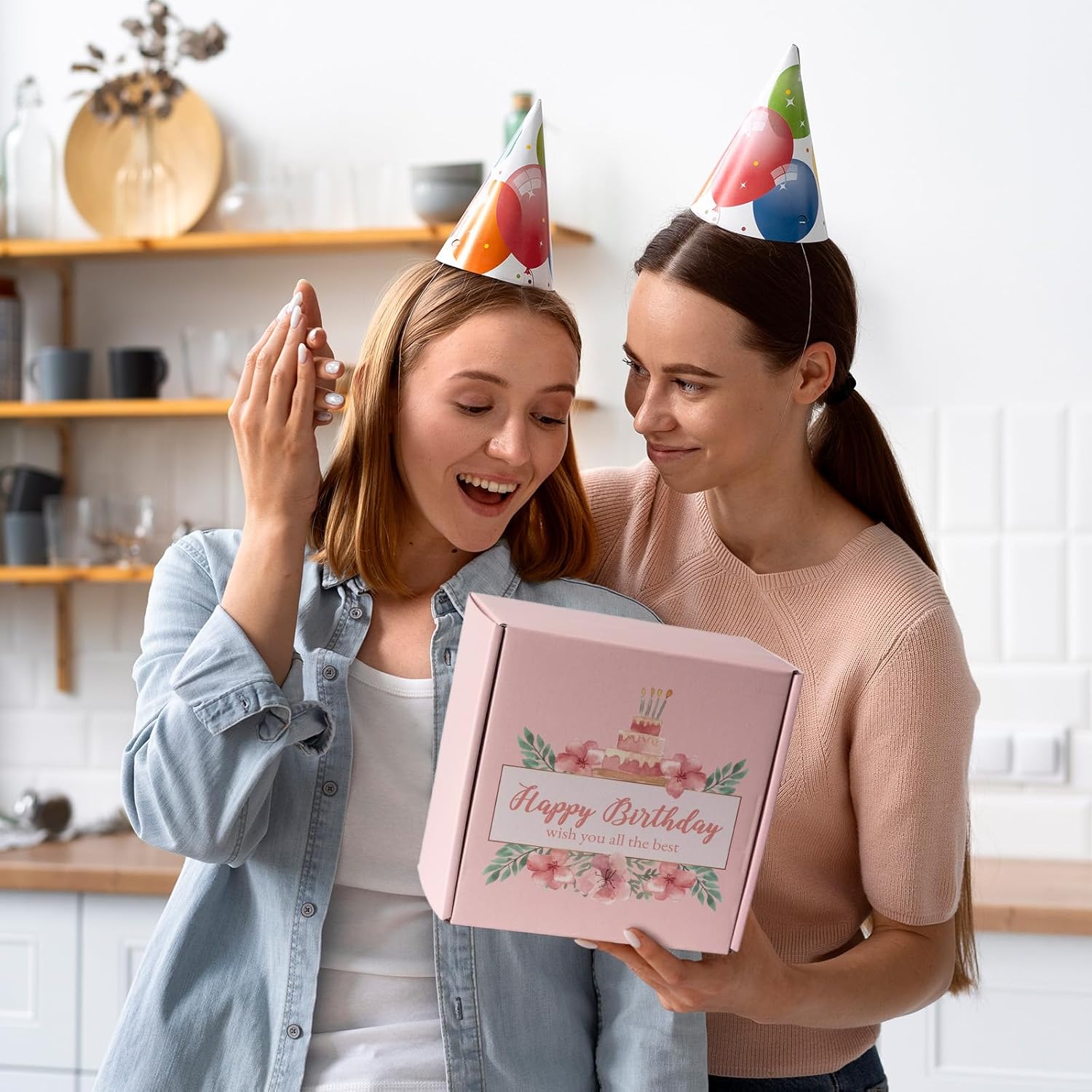 21st Birthday Gifts For Her, 21 Year Old Gift Ideas for Women Female Girlfriend, 7Pcs Happy 21st Birthday Basket Decorations, Pink Presents Box for Friends, Sister, Niece, Daughter - Image 6