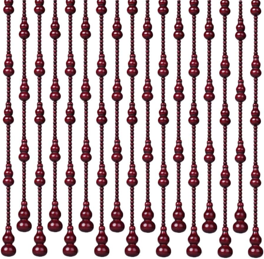 OKUOKA Curtains Bead Curtain Gourd Cut Off Door Curtain Entrance Decoration Living Room, 3 Colors Multiple Sizes Customizable (Color : White, Size : 80x155cm-21 Roots)