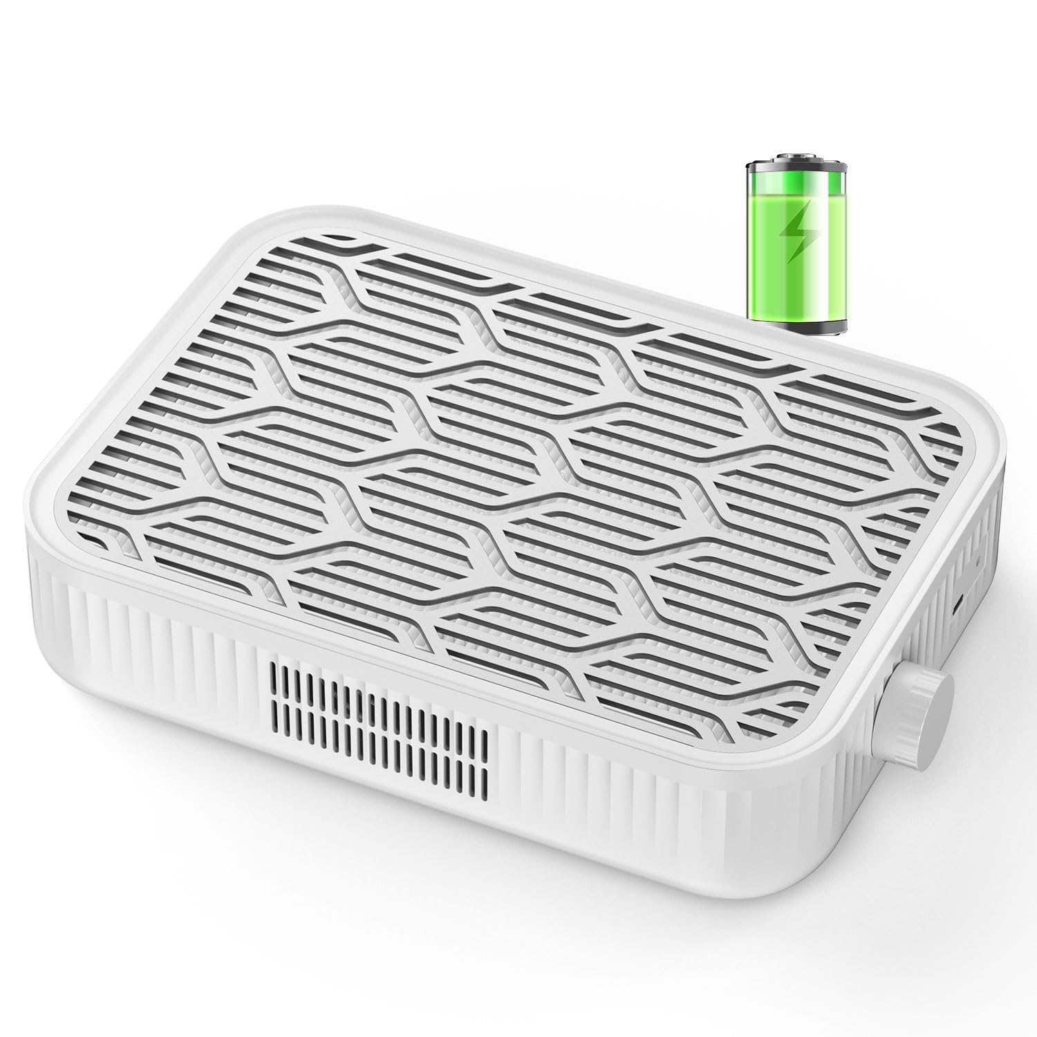 pozoera Nail Dust Collector Cordless - Rechargeable Nail Dust Collector Quiet & Powerful Suction, Professional Nail Tech Dust Collector for Acrylic Gel Polish Manicure Pedicure at Salon&Home