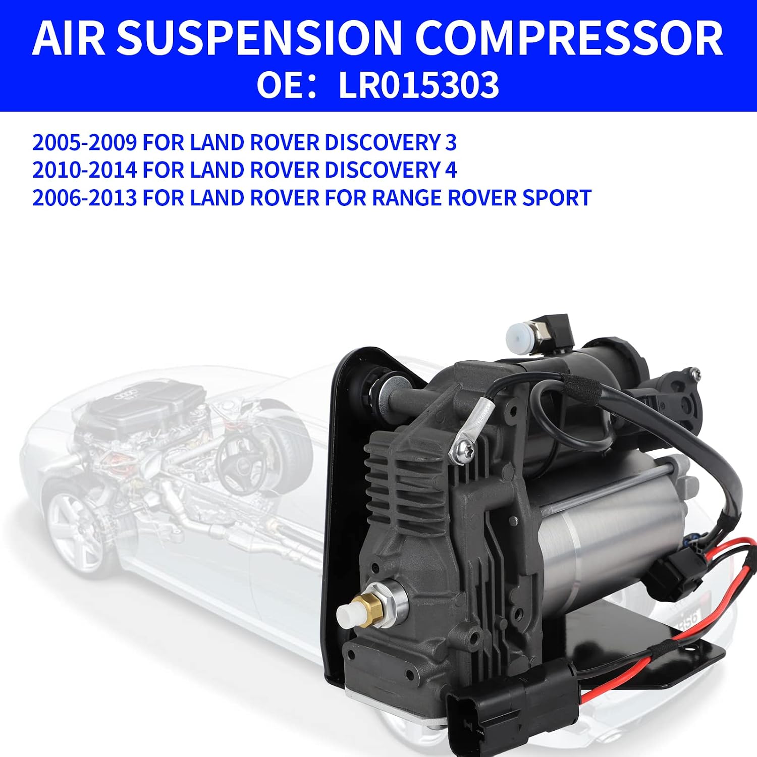 Air Suspension Compressor Pump Replacement For Land Rover LR 3,Discovery 3,Range Rover Sports,LR015303,LR023964