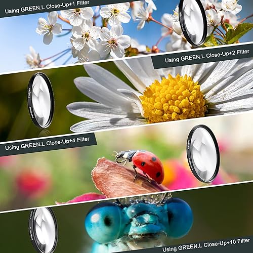 Miniatura 4 de Juego de filtros de primer plano de 2.047in (+1,+2,+4,+10), filtro macro profesional para lente de cámara Canon, Nikon, Sony, Fuji, Olympus