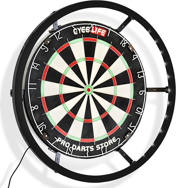 CyeeLife Dartboard LED Lighting System for Steel Dart board 360 degrees