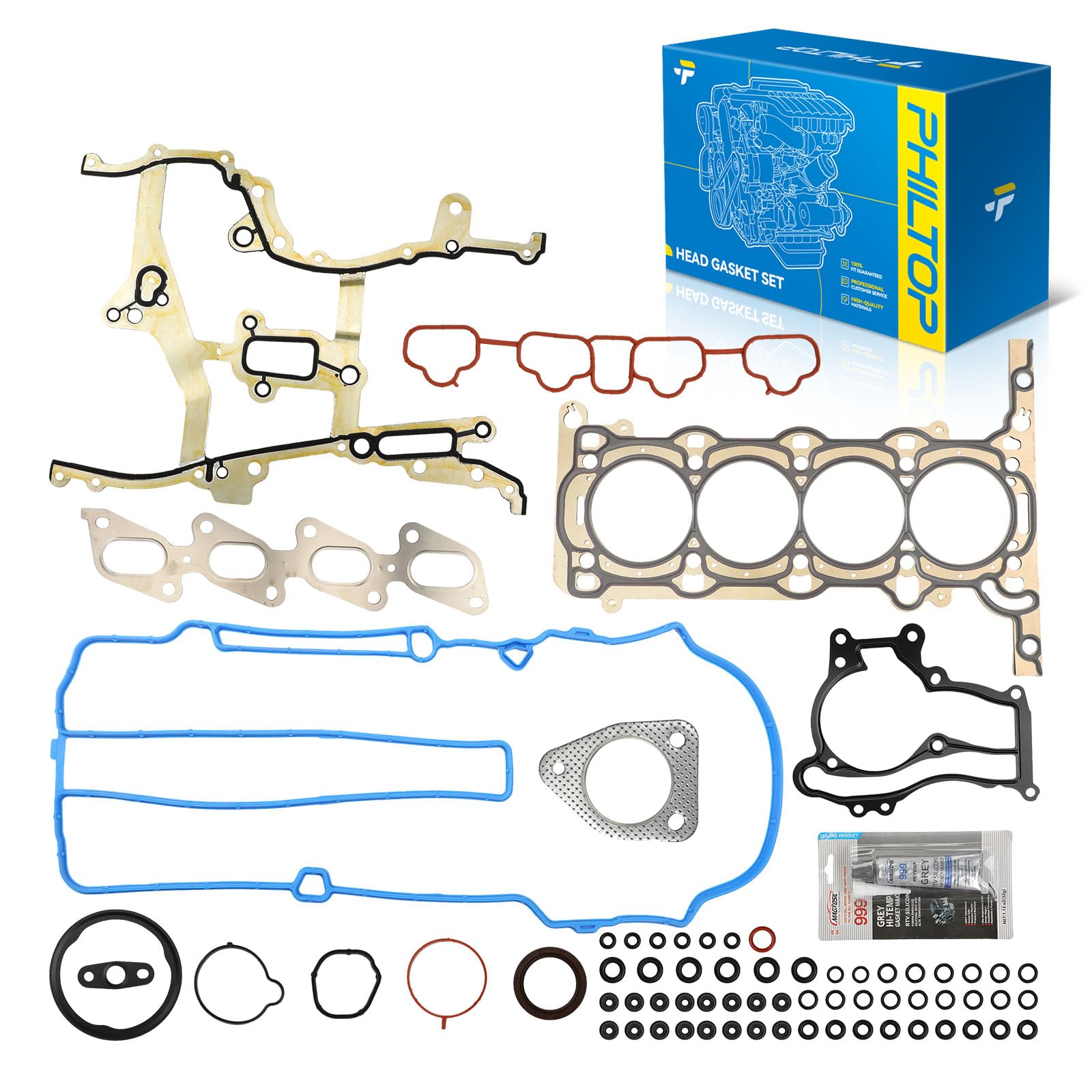 PHILTOP HS26540PT1 Head Gasket Set Fit for Chevrolet Cruze 2011-2015, Trax 2015-2021, Buick Encore 2013-2021, Cruze Limited 2016, Sonic 2012-2020, for 1.4T Engine Cylinder Head Gasket Kit, OE# HS54898