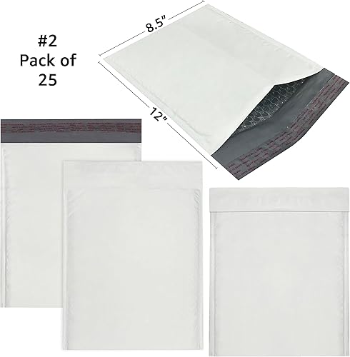 Miniatura 97 de Sobres acolchados de burbujas de polietileno – (250 unidades, #0 – 6 x 10 pulgadas) paquete y envío – autosellado estándar industrial producto