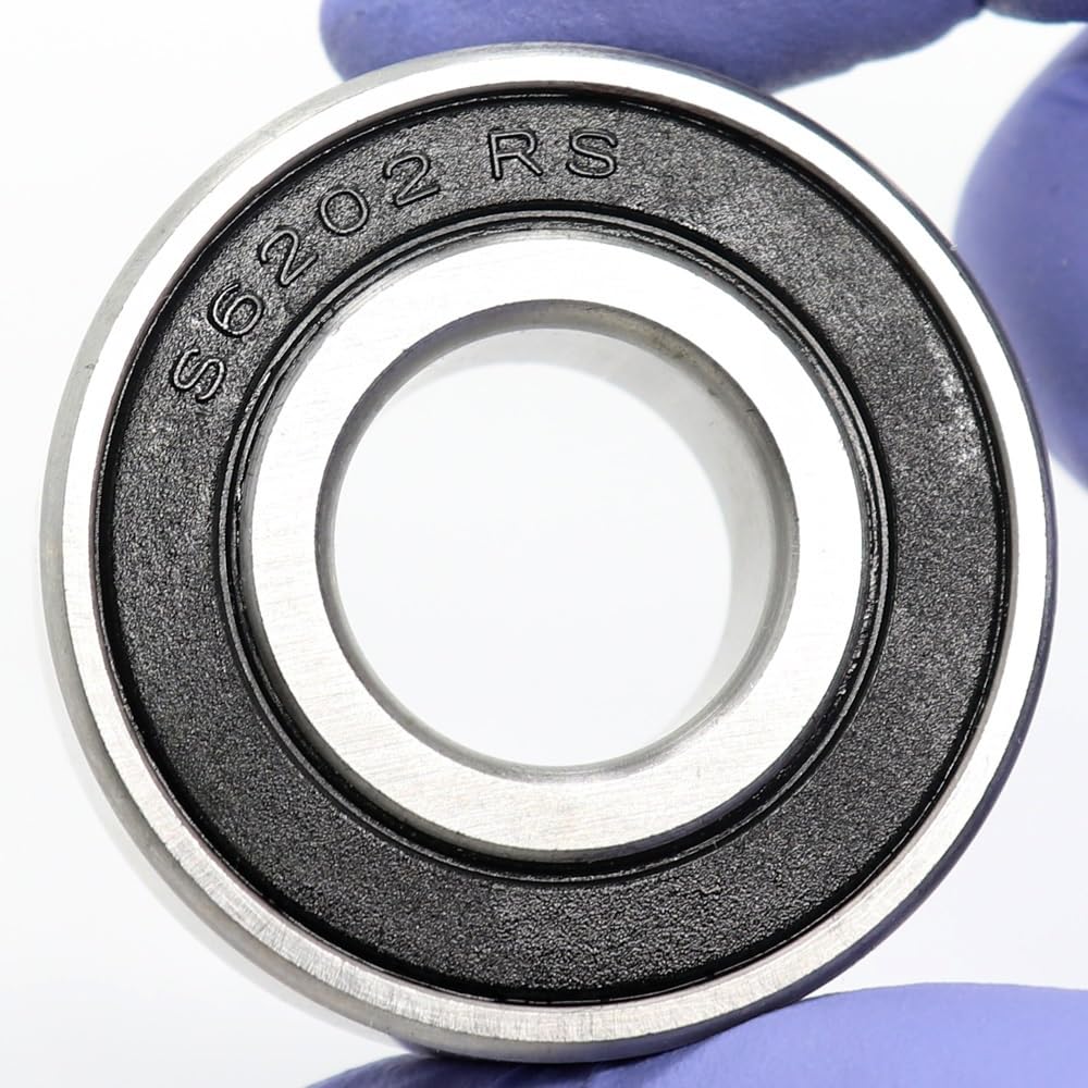 Reemplazo de rodamientos 10 Uds S6202RS rodamiento 15 * 35 * 11mm ABEC-3 440C acero inoxidable S 6202RS rodamientos de bolas 6202 rodamiento de bolas de acero inoxidable