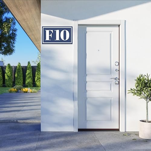 Miniatura 133 de Placa de dirección acrílica personalizada, letrero de dirección horizontal, utilizado para casa, puerta, calle o buzón Hengkuan-2