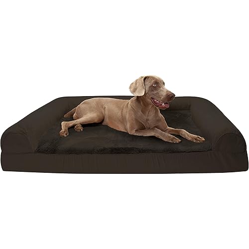 Furhaven Orthopedic, Cooling Gel, and Memory Foam Pet Beds for Small, Medium, and Large Dogs and Cats - Plush and Suede Sofa, Quilted Sofa, Comfy Couch Dog Bed, and More