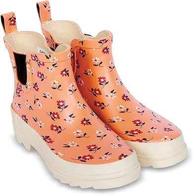 ShedRain GOGO Women’s Chelsea Rain Boots – Waterproof, Adjustable Width, Anti-Slip Sole, Short Style