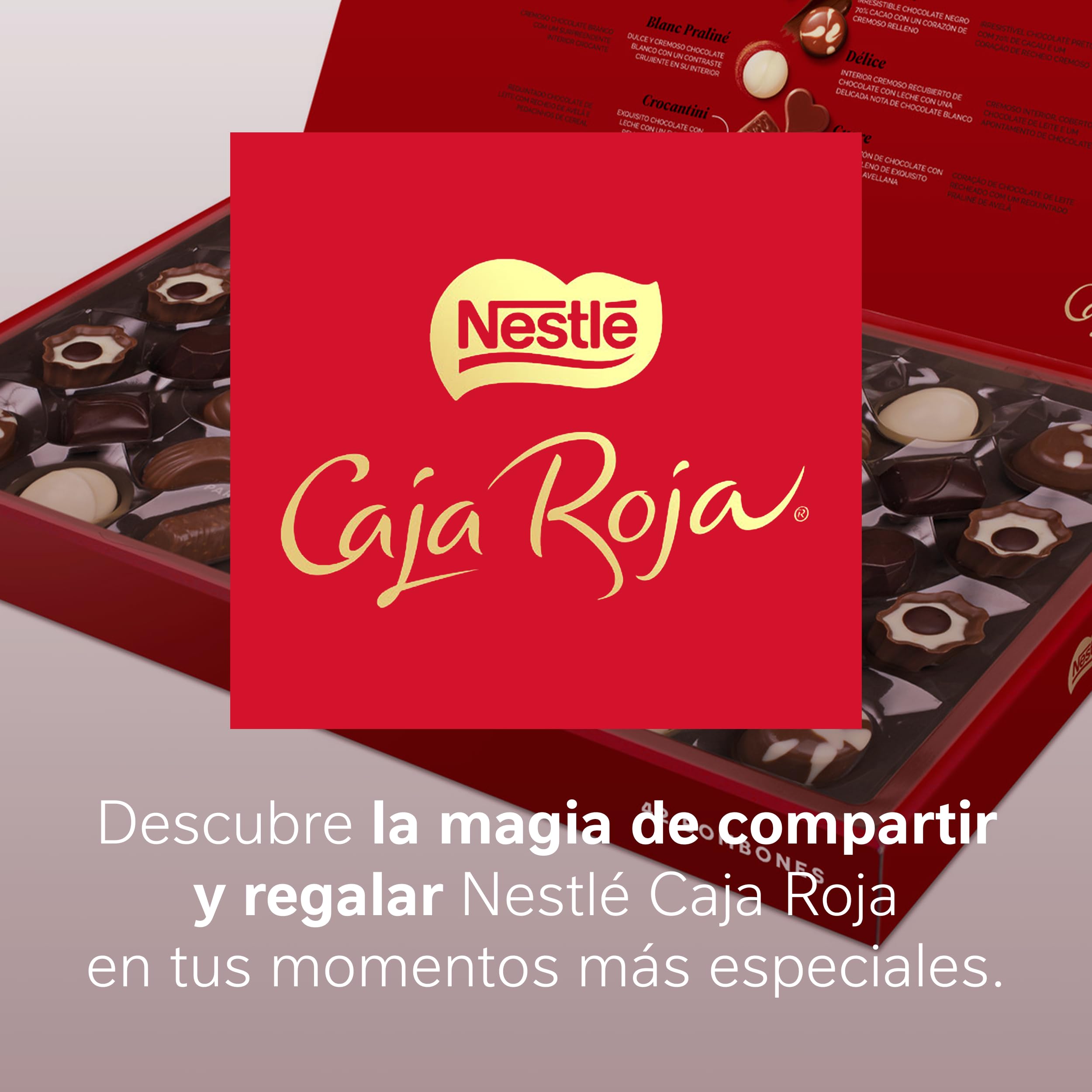 Nestlé Caja Roja bombones de chocolate - Pack de 12 x 45g