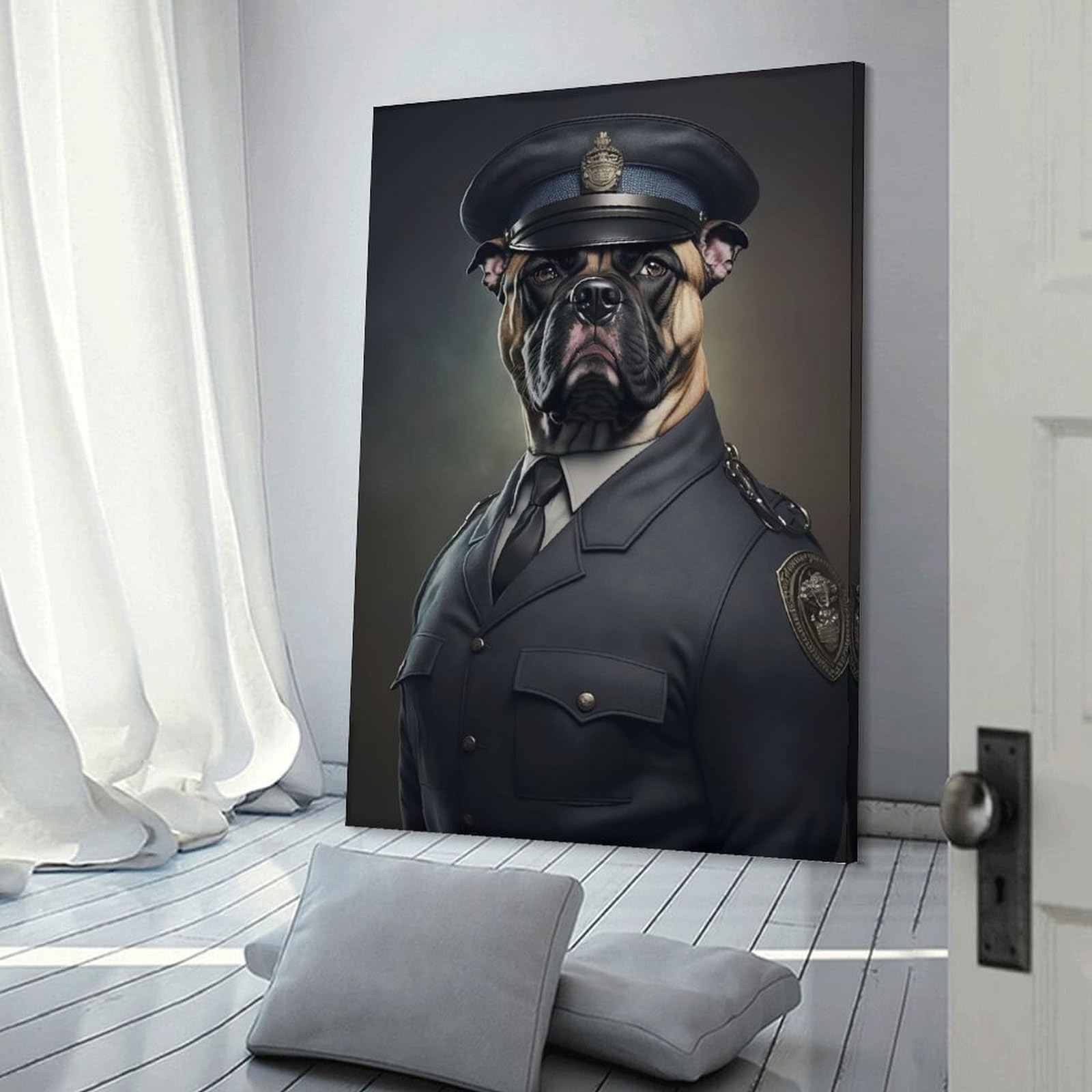Junmoney Chief Constable Woof Hanging Wall Art 12x18inch(30x45cm), for Feature Walls in Flats Or Modern Rooms, Home Wall Art for Statement Displays