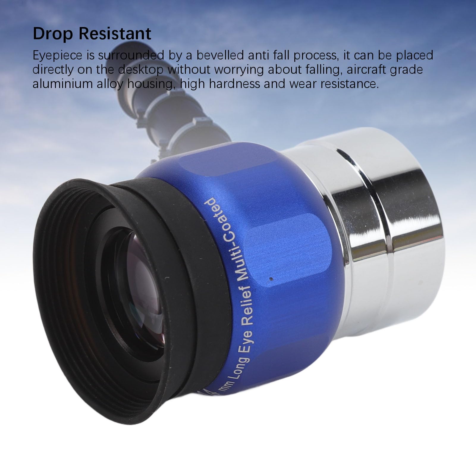 Bewinner Oculaire de Télescope de 1,25 Pouces 14 Mm, Lentille Entièrement Multicouche, Grand Angle de 63 Degrés, Résistant aux Chutes, pour l'observation des Oiseaux, la Faune, Les Paysages, la