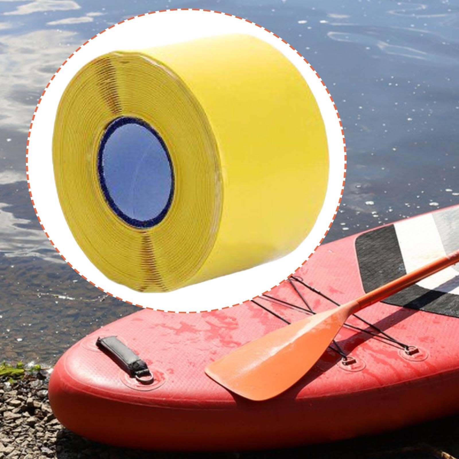 Generic Nastro Impugnatura Kayak Nastro Antiscivolo per Dragon Boat Accessori Manubrio Sportivi Rivestimento Silicone Maneggevole Progettato per Prevenir, Giallo