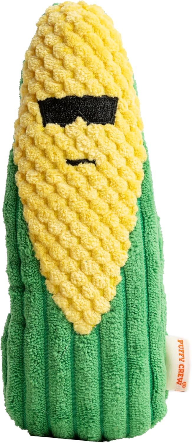 Squeaky Dog Plush Toy, Veggie Bite_Stick Collection, 8'', for Small and Medium Dogs (5 in 1)