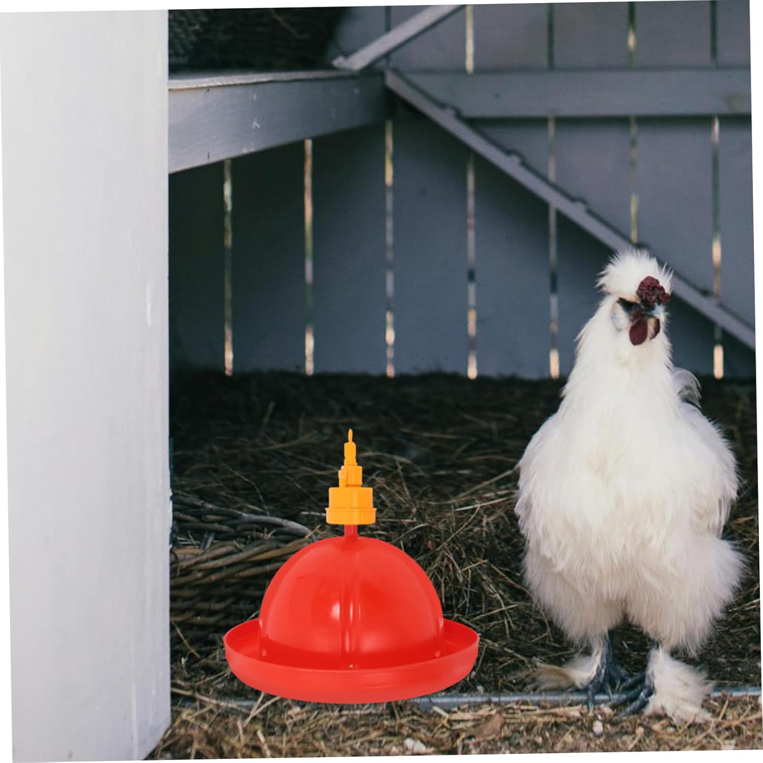 Automatic Chicken Waterer and Feeder Set Suitable for Ducks and Geese 1 Set for Poultry Hanging Design and Easy Refill