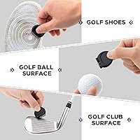 Vista 4 de Nuanchu Cepillo de bolsillo para palos de golf, mini cepillos para palos de golf, limpiador de ranuras para palos de golf, herramienta de limpieza
