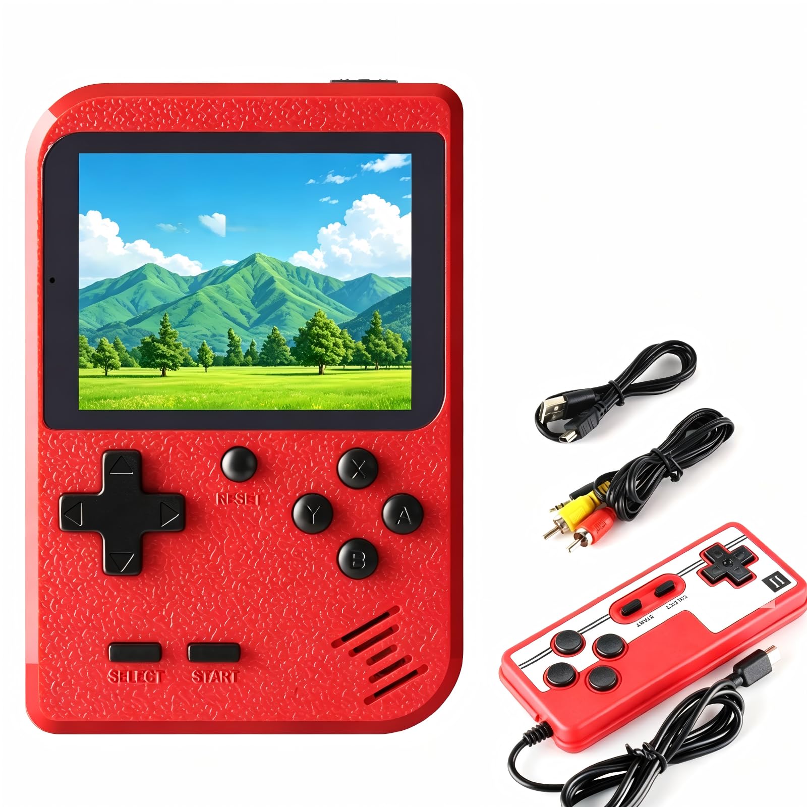 Handheld Spielkonsole, Etpark 500 Klassische Spielen 3-Zoll-IPS-Bildschirm tragbare Retro-Videospielkonsole Spieler für Kinder Spielzeug Jungen 4 5 6 7 8 9 10 11 12 13 Jahre