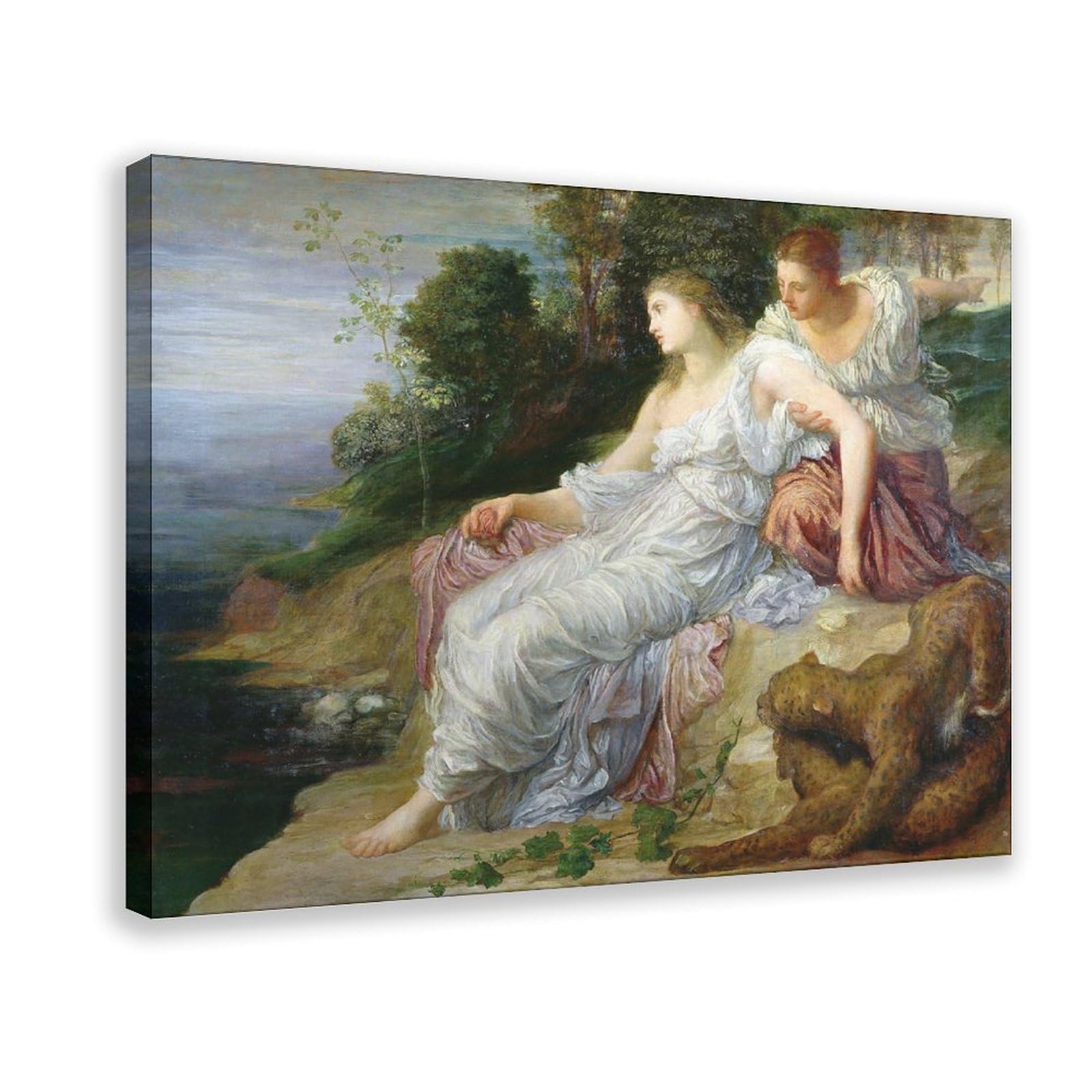 DFJyjFGJJ George Frederick Watts,Ariadne In Naxos Canvas Wall Art Print Poster For Home School Office Decor 16" L X 24" W
