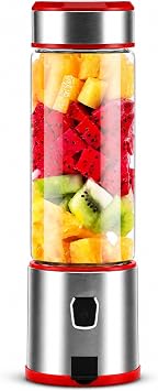 arjl  Ta nabilir Blender, Ultra G l  Buz K r c  Motor, 450 Ml Geni  Kapasite, 6 Paslanmaz  elik B ak, Kolay Temizlenebilir, Uzun  arj  m rl  Ev Ofis Spor Diyet  in G l  Ta nabilir Blender