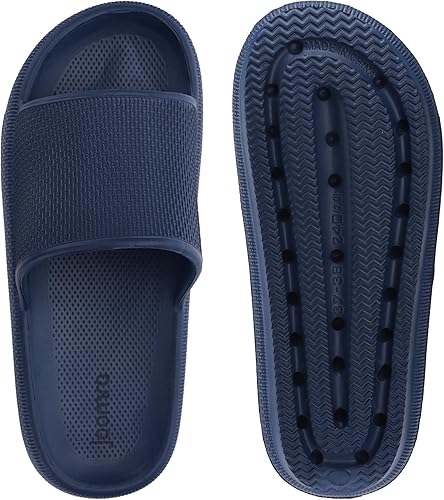 Miniatura 5 de Joomra - Sandalias acolchadas tipo pantuflas para mujeres y hombres, antideslizantes, de secado rápido, sandalias para baño, con suela gruesa