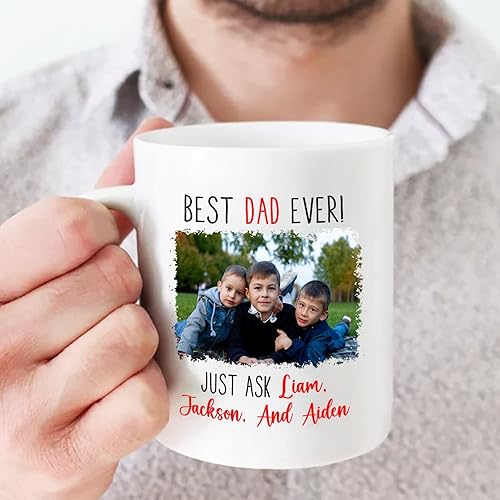 Miniatura 3 de Tazas personalizadas para papá, tazas con fotos personalizadas, taza del día del padre, regalos para papá, taza de café personalizada para papá