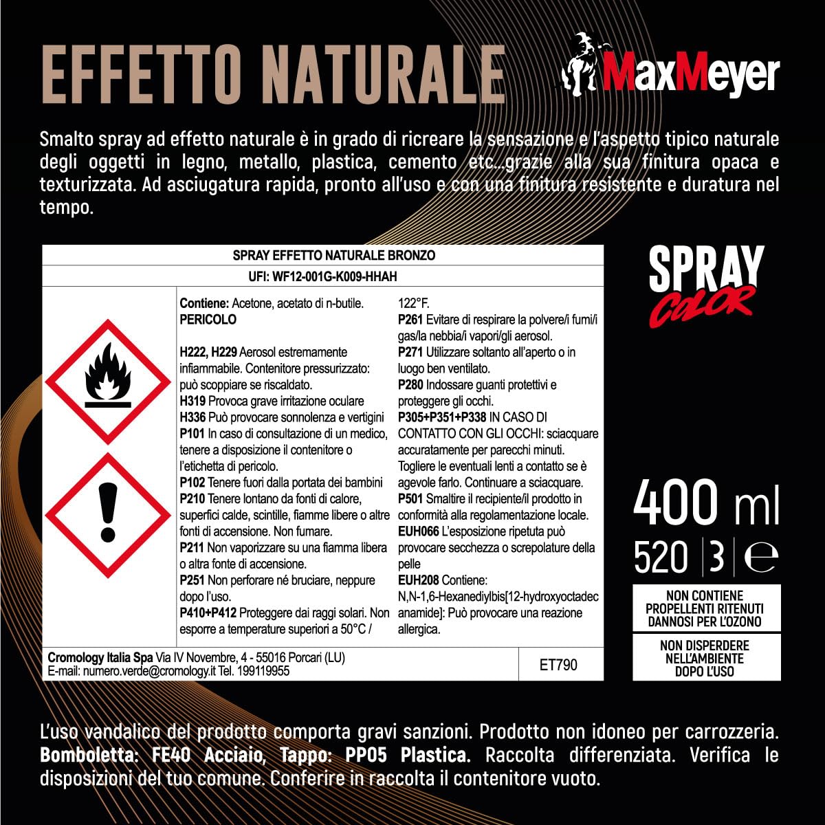 MAXMEYER Spray Effetto Naturale Bronzo 0.400 L