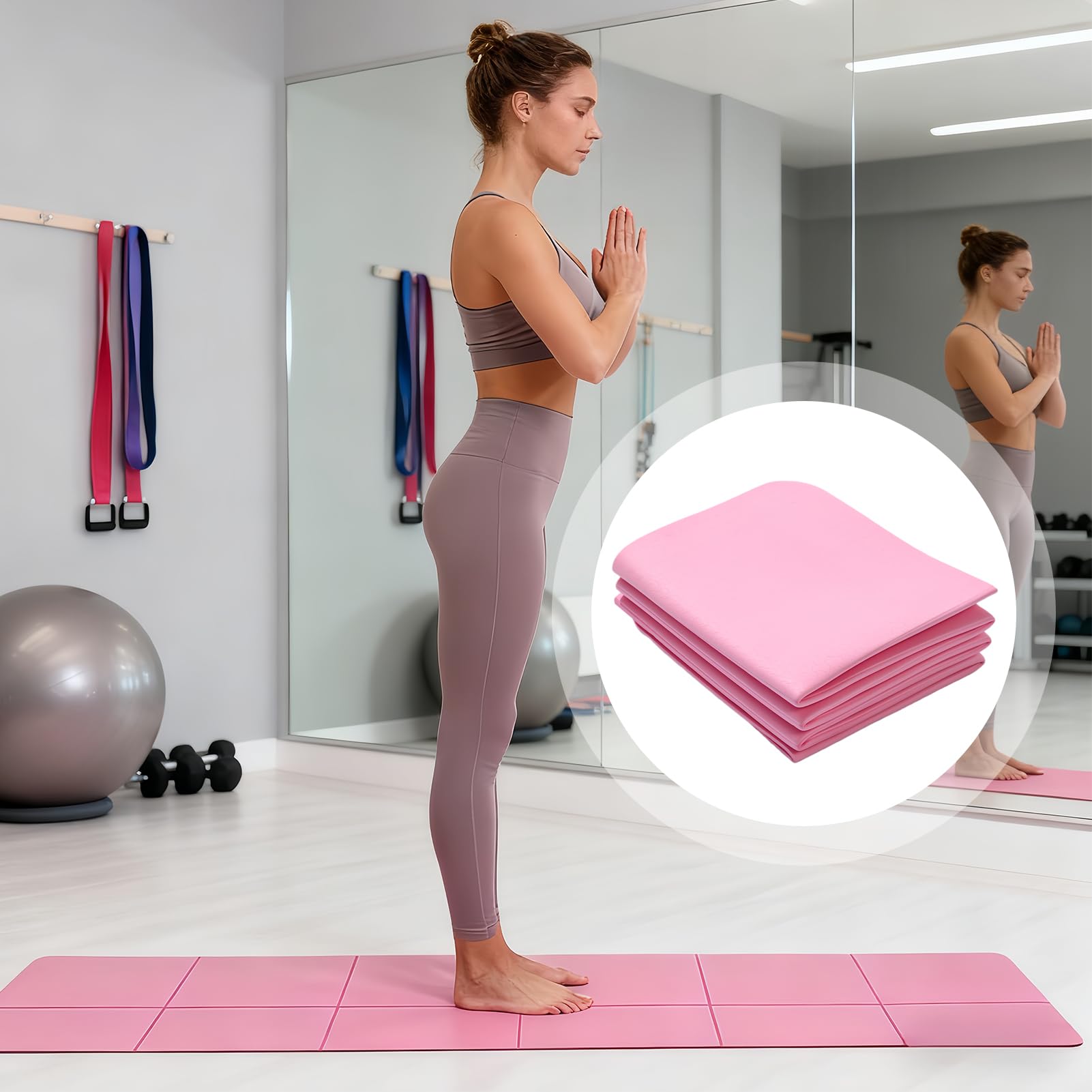 Esterilla De Yoga Plegable 183 X 61 Cm Almohadilla Gruesa