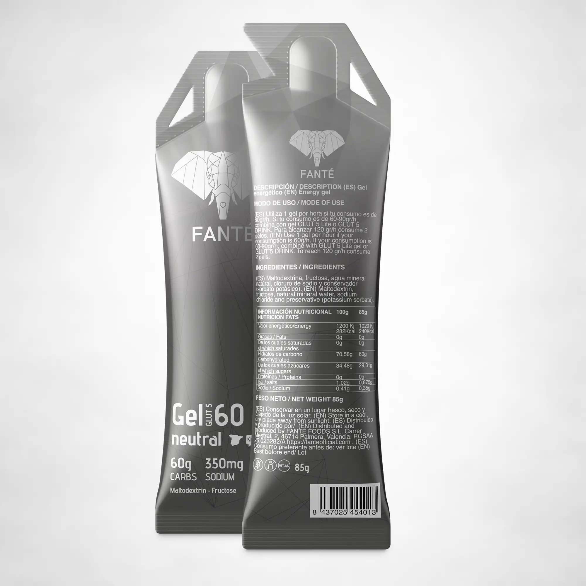 FANTÉ Gel Energético Sabor Neutro 60 g | Carbohidratos para Running, Ciclismo y Deportes de Resistencia (12)