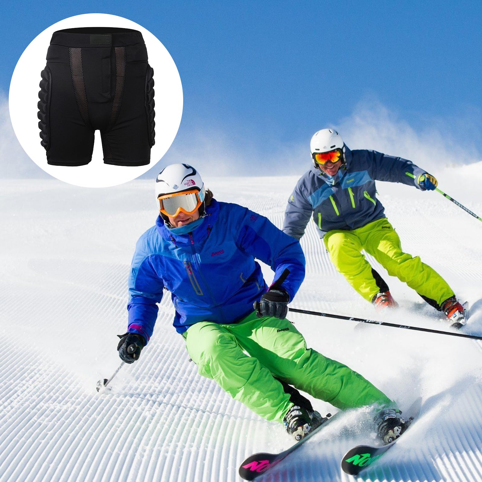 Protections de Hanches 3D, Short rembourré, Coussinet, S