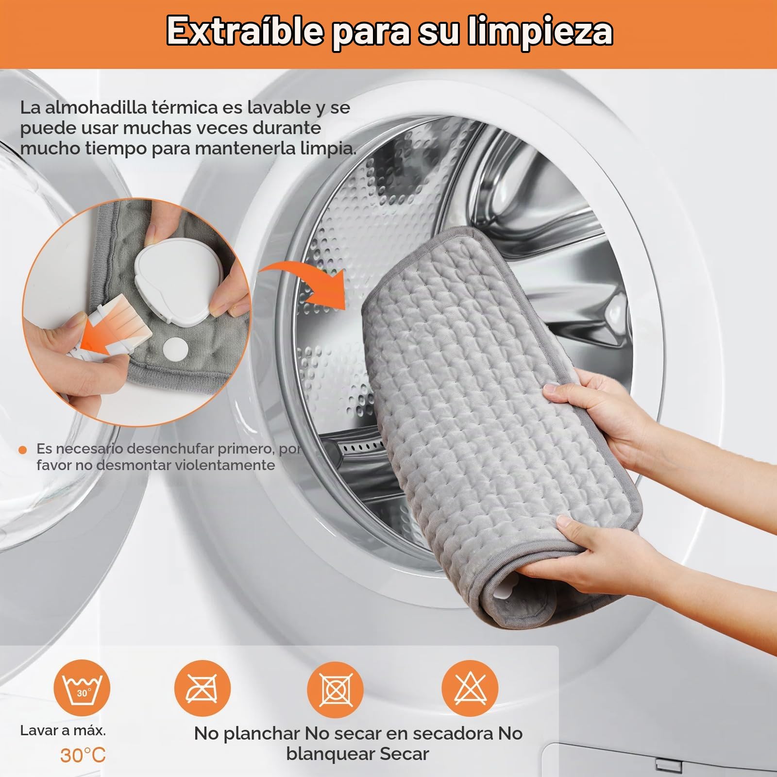 CYFIE Manta Electrica & Calentador de Pies 2 en 1, Almohadilla Electrica 43 x 85cm, Manta Termica para espalda, hombros, Almohadilla Eléctrica Lumbar Calefactor Automático Rápido 30-70℃