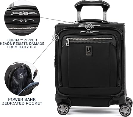 Travelpro Platinum Elite Underseat Spinner Tote Bag with USB Port