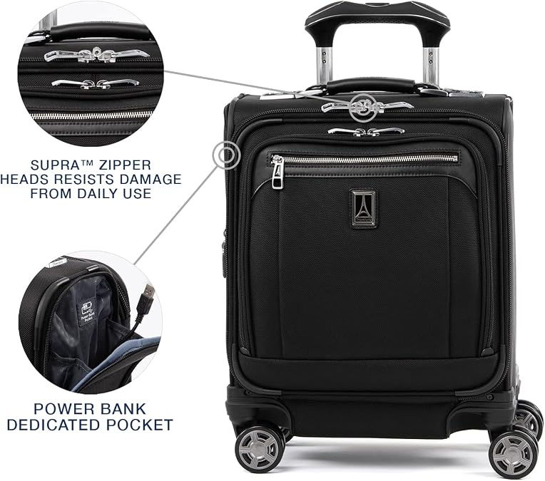 Travelpro Platinum Elite Underseat Spinner Tote Bag with USB Port