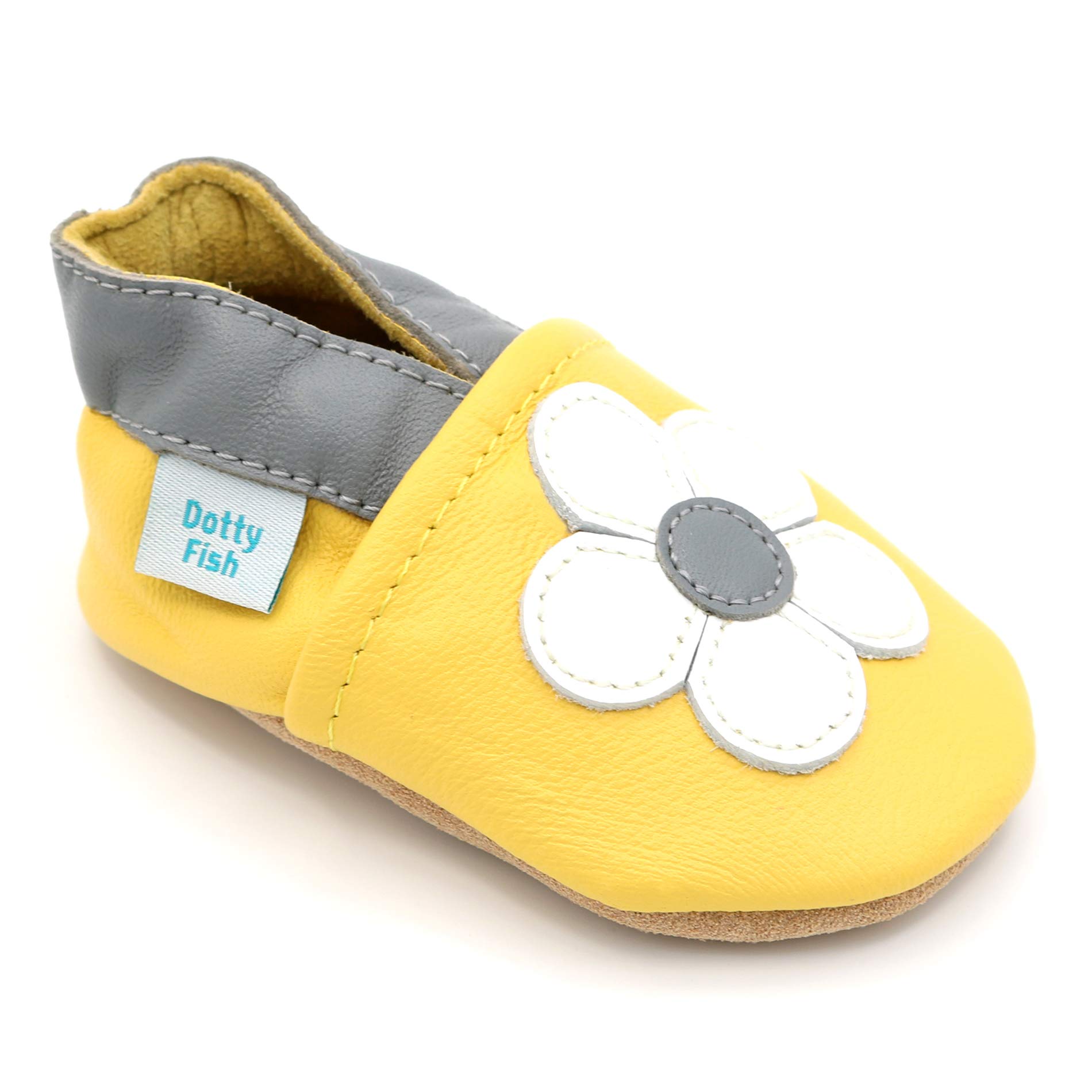 Dotty FishSoft Leather Girls Infant Toddler Shoes.