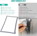 Upgraded W10830162 Refrigerator Door Gasket Replacement Compatible with Whirlpool Kenmore KitchenAid Refrigerator, 39.7"x 16.93" Freezer Door Gasket Refrigerator Door Seal Part 12723206AP, W10179332