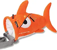 Bolsa de giz de tubarão para academia de escalada e pedregulho – Design de animal divertido à prova de vazamento de grande capacidade para crianças e adultos – Suporte de pó de magnésio durável com