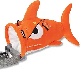 Bolsa de giz de tubarão para academia de escalada e pedregulho – Design de animal divertido à prova de vazamento de grande capacidade para crianças e adultos – Suporte de pó de magnésio durável com
