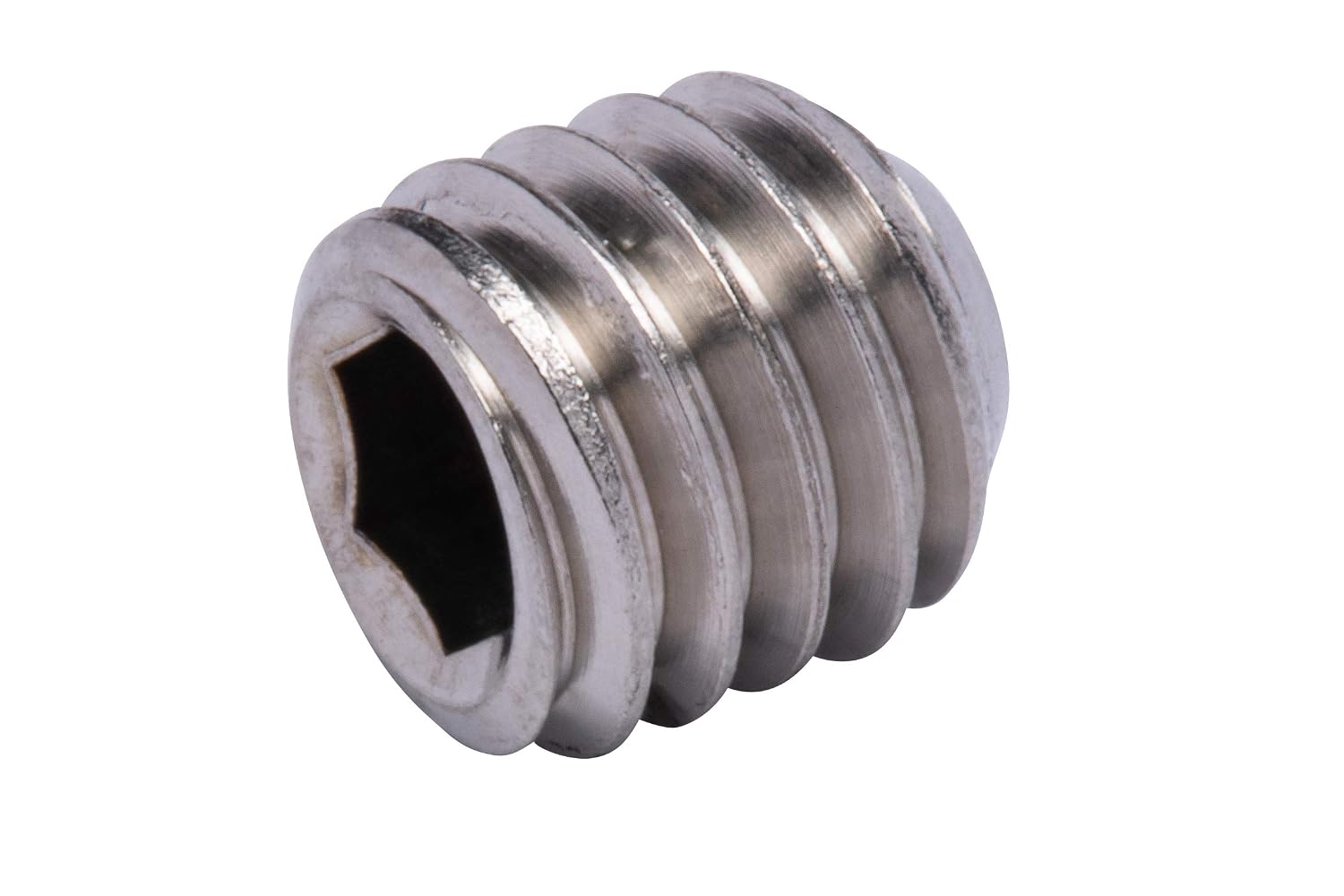3/8"-16 X 3/8" Stainless Set Screw with Hex Allen Head Drive and Oval Point (25 pc), 18-8 (304) Stainless Steel Screws by Bolt Dropper