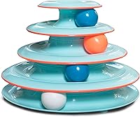 Vista 1 de Petstages - Juguete interactivo para gatos Chase Meowtain de 4 niveles