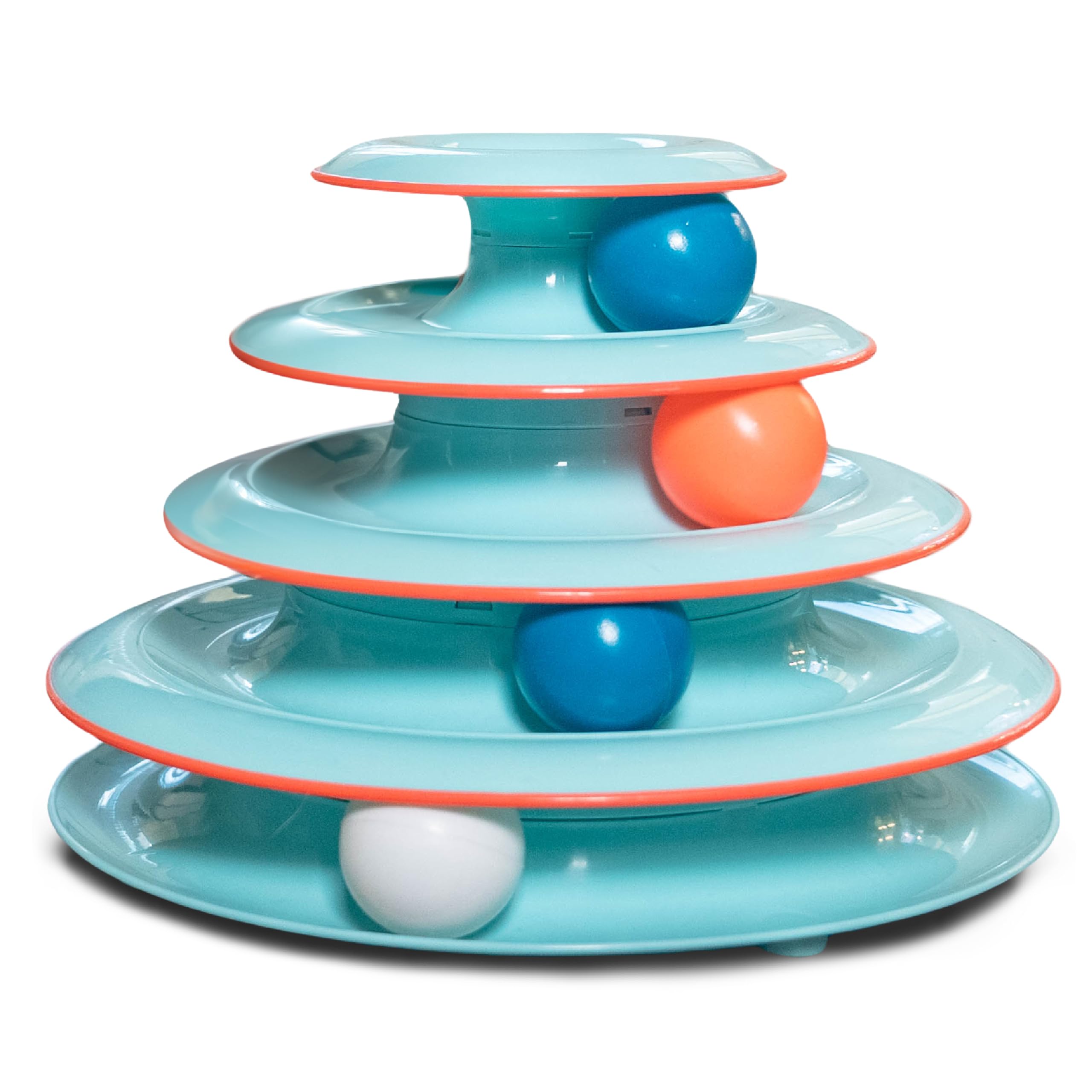 Petstages Chase Meowtain Interactive 4-Tier Cat Track Toy