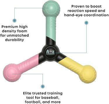 Reaction Catch Trainer Hand Eye Coordination Training Tool to Improve Reflexes, Speed, Agility & Focus | Baseball & Softball Training Equipment for Athletes, Coaches & Kids - Rogue Athletics