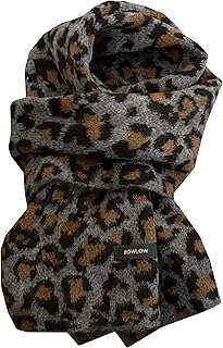 [ＭｅｎｇＦａｎ] レディース マフラー ヒョウ柄 大判ストール 柔らかい肌触り ロングスカーフ 韓国 ファッション カジュアル マフラー 防寒対策 暖かい 肩掛け ボリューム 軽量 可愛い プレゼント ギフト