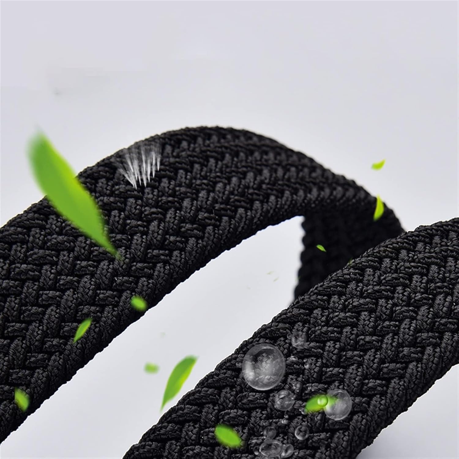 Men And Women Nylon Belt Alloy Casual Belt Women Wild Stretch Jeans Belt Decoration 1Pcs