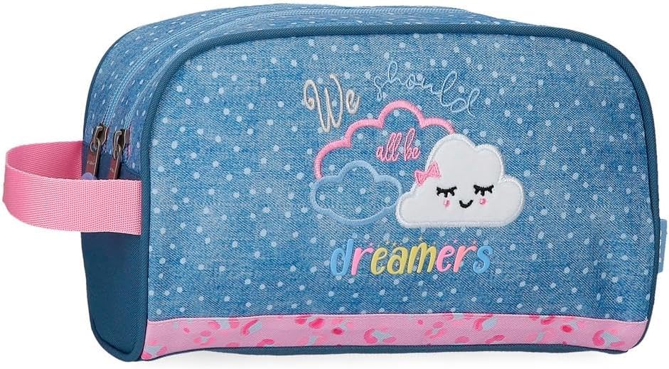 Enso Dreamer, Kulturtasche, Umhängetaschen, Perfekt Zum Organisieren, mehrere Fächer., Blue, Toiletry Bag Two Compartments Adaptable
