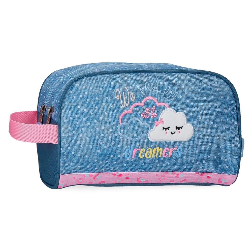 Enso Dreamer Neceser Dos Compartimentos Adaptable Azul 26x16x11 cms Poliéster by Joumma Bags
